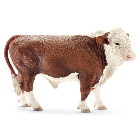 Schleich 13763 Hereford Bull rare retired farm life animal figurine figure