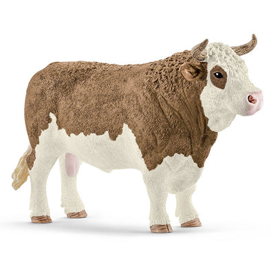 Schleich 13800 Fleckvieh Bull farm life figure rare retired figurine