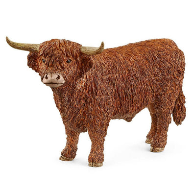 Schleich 13919 Scottish Highland Bull Figurine Farm Life Figure