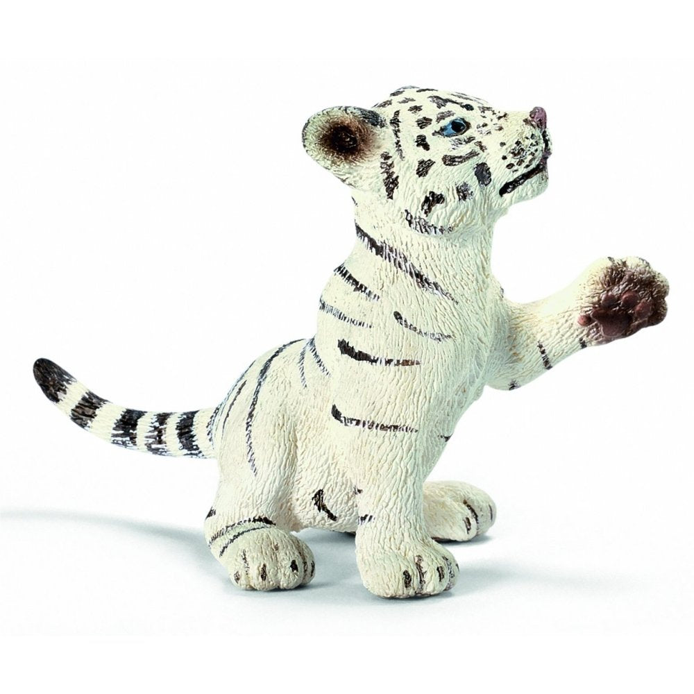 Schleich 14385 White Tiger Cub playing rare retired wild life