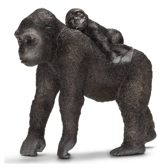 Schleich 14662 Gorilla Female with Baby retired wild life