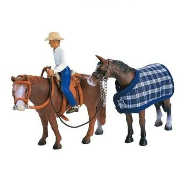 Schleich 40188 Western Riding Set rare retired farm life figure