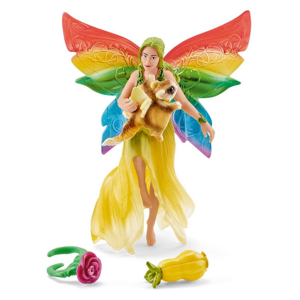 Schleich 41437 Rainbow Elf Meena with Flying Squirrel Bayala