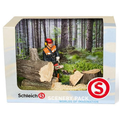 Schleich Box Set - Forestry Chainsaw Scene Pack