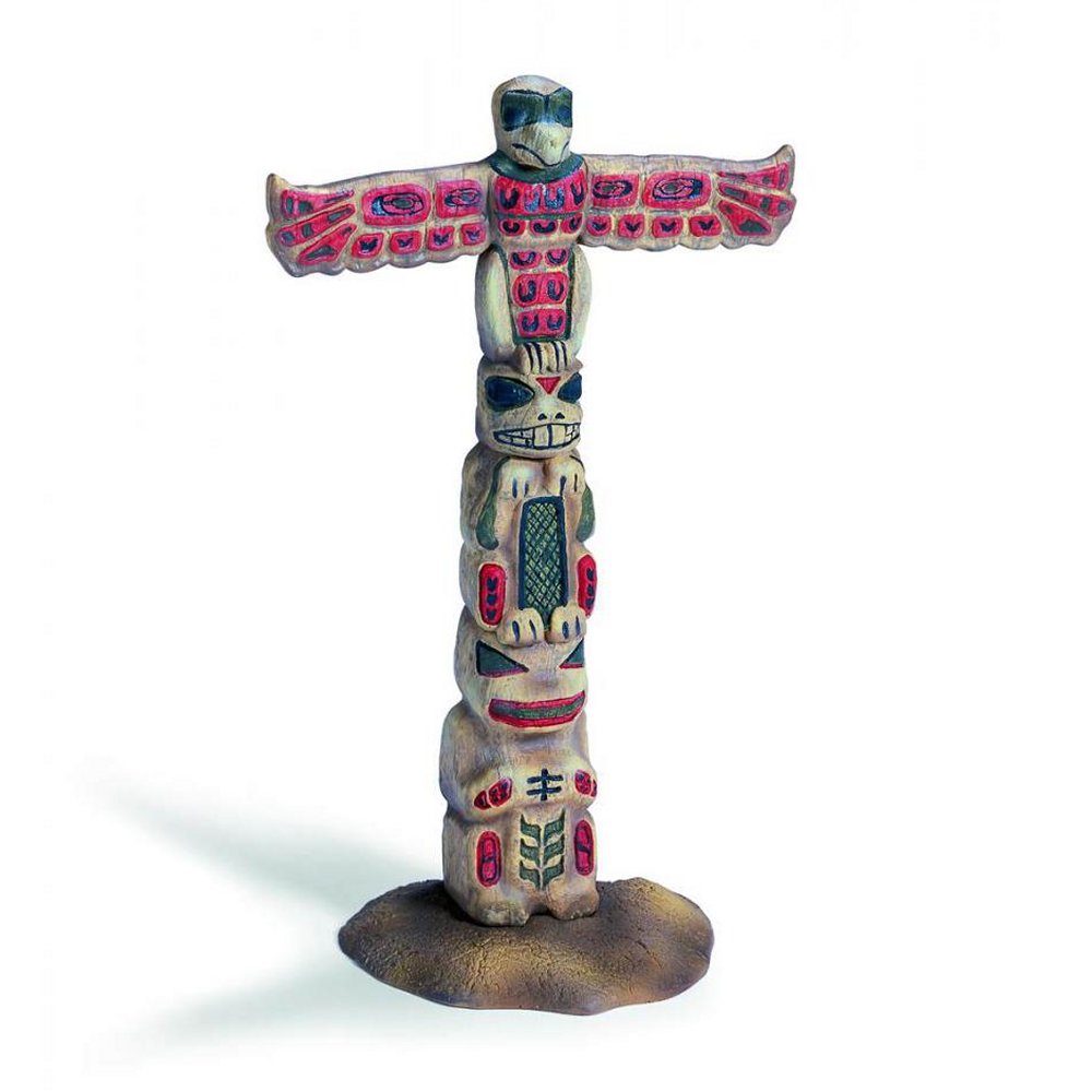 Schleich シュライヒ インディアン トーテムポール 42012 美品 Schleich 42012 Totem Pole retired wild west indians – Toy