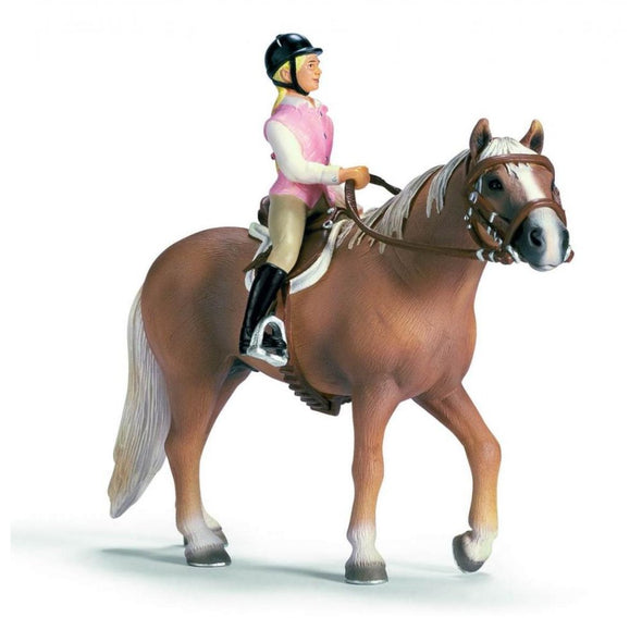 Schleich 42021 Riding Set rare retired farm life horse riding set figure