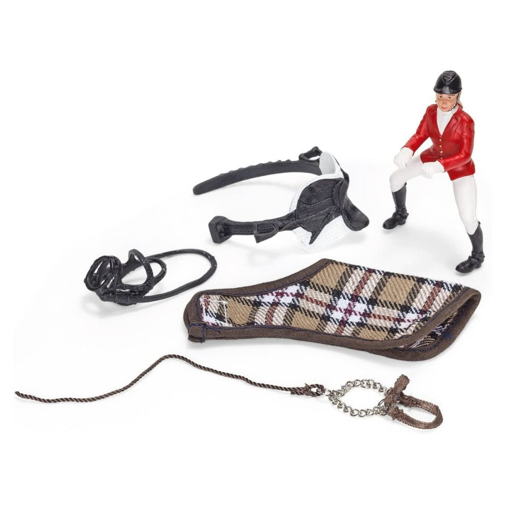 Schleich Showjumper Figur – Handbemalte Reiterin Auf Springpferd Für Kreatives Spiel