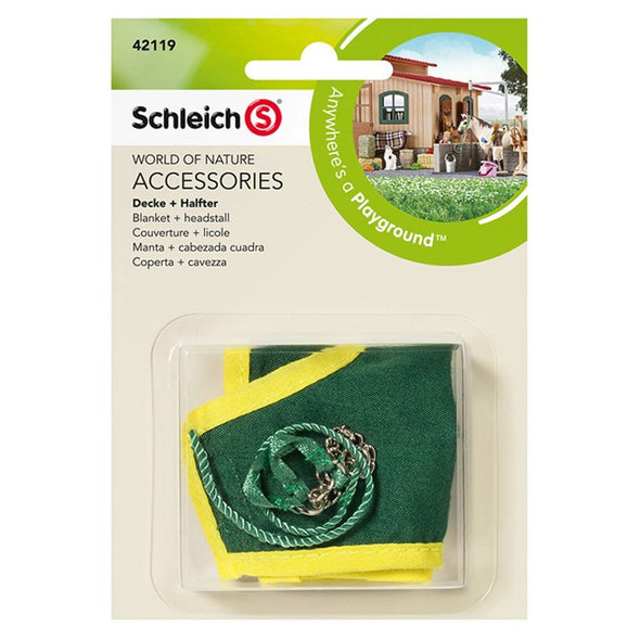 Schleich 42119 Blanket & Headstall Green