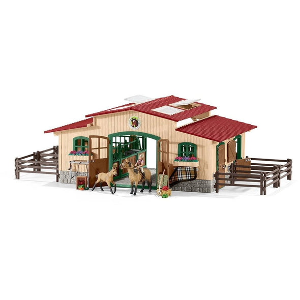 Schleich 42195 Stable with Horses and Accessories