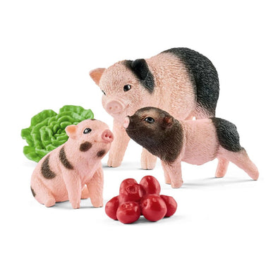 Mini Pig with Piglets Schleich 42422 retired toy figurine figures animal replicas