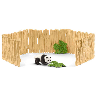 Schleich 42429 Giant Panda Enclosure wild life retired set