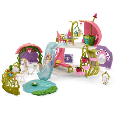 Schleich 42445 Glittering flower house with unicorns, lake and stable