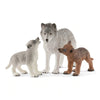 Schleich 42472 Wolf Mother with Pups wild life figures