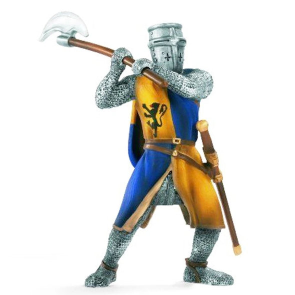 Schleich Knights 70003 Foot-Soldier with Battleaxe - Blue