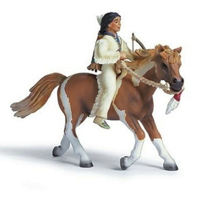 Schleich 70302 Sioux Boy on Pony rare retired wild west figurine replica figure