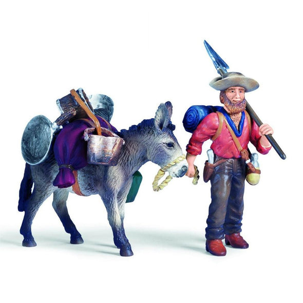 Schleich 70310 Gold Prospector with Donkey retired indian wild west