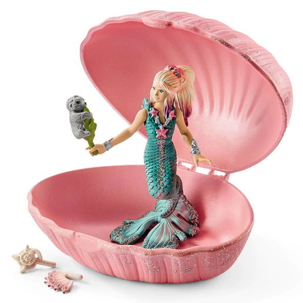 Schleich Bayala 70564 Mermaid with Baby Seal in Shell