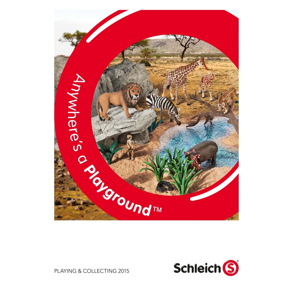 Schleich Catalog 2015 booklet detailing figurine releases for the year
