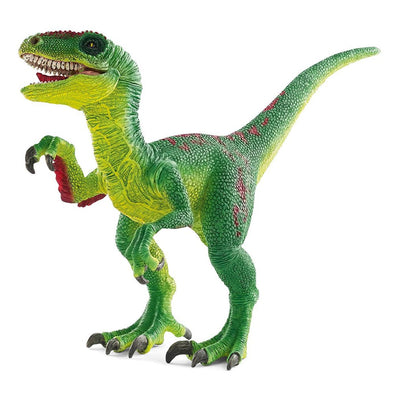 Schleich Dinosaur 14530 Velociraptor green rare retired wild life