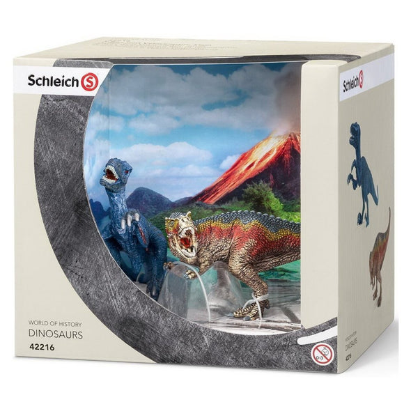 Schleich Dinosaurs 42216 T-Rex & Velociraptor