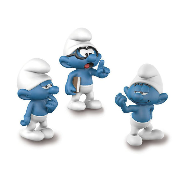 20800 The Lost Village Smurfs Clumsy Brainy Hefty Smurf