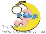 Smurf 99992 Smurf Baby and Moon Keyring Schleich Smurfs Figurine 