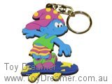 Smurf 99992 Skateboarder Smurf Keyring Schleich Smurfs Figurine 