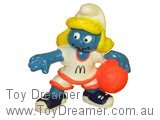 Smurf 99999 McDonalds 2 - Basketball Smurfette Schleich Smurfs Figurine 