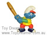 Smurf 99999 McDonalds 2 - Smurf Baseball Batter Schleich Smurfs Figurine 