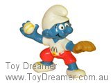 Smurf 99999 McDonalds 2 - Smurf Baseball Pitcher Schleich Smurfs Figurine 