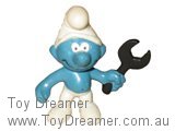 Smurf Mechanic Smurf - No Shirt Schleich Smurfs Figurine 