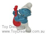 Smurf Lute Smurf - Red Lute Schleich Smurfs Figurine 