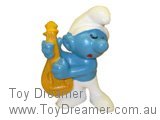 Smurf Lute Smurf - Yellow Lute Schleich Smurfs Figurine 