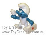 Smurf First Aid Smurf - White Bag with Red Cross Schleich Smurfs Figurine 