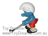 Smurf Golfer Smurf - Red Pants / Brown Club Schleich Smurfs Figurine 
