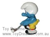 Smurf Golfer Smurf - Brown Club Head / White Ball Schleich Smurfs Figurine 
