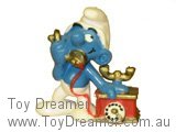 Smurf Telephone Smurf - Thick Handle Schleich Smurfs Figurine 
