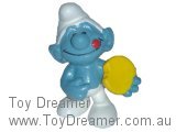 Smurf Cookie Smurf - Non White Eyes (tiny nose rub) Schleich Smurfs Figurine 