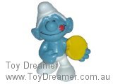 Smurf Cookie Smurf - Non White Eyes (tiny nose rub) Schleich Smurfs Figurine 