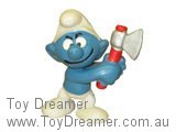 Smurf Wood Cutter Smurf Schleich Smurfs Figurine 