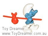 Smurf Traveller Smurf - Long Orange Stick Schleich Smurfs Figurine 