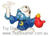 Smurf 20116 Alchemist Smurf - All White Potion/Smoke Schleich Smurfs Figurine 