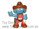 Smurf 20122 Cowboy Smurf - White Rope Schleich Smurfs Figurine 