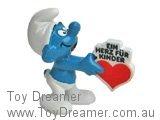Smurf 20125 Heart Smurf - Ein Herz fur Kinder Schleich Smurfs Figurine 