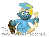 Smurf 20130 Graduate Smurf - Blue Schleich Smurfs Figurine 