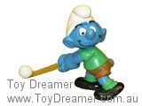 Smurf 20133 Field Hockey Smurf - Green Shirt Schleich Smurfs Figurine 