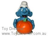 Smurf 20136 Halloween Smurf - Faceless Pumpkin Schleich Smurfs Figurine 