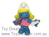 Smurf 20140 Secretary Smurfette - Pink Dress Schleich Smurfs Figurine 