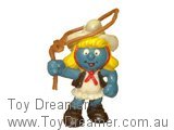 Smurf 20147 Cowgirl Smurfette Schleich Smurfs Figurine 