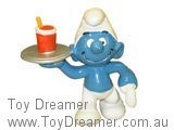 Smurf 20162 Waiter Smurf - Red Glass Schleich Smurfs Figurine 